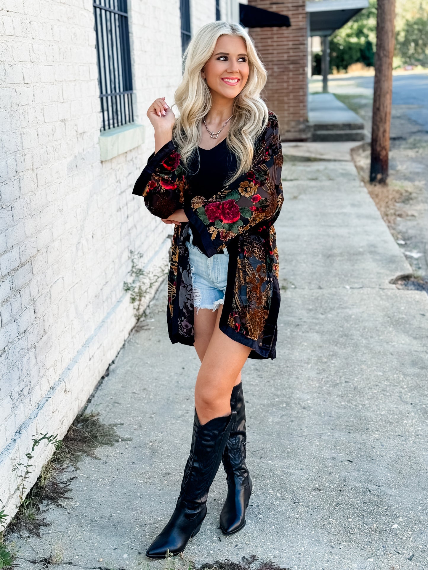 Fall In Bloom Kimono