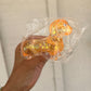 Glitter Weenie Dog Squishy ORANGE