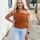 Weekend Crush Top CAMEL