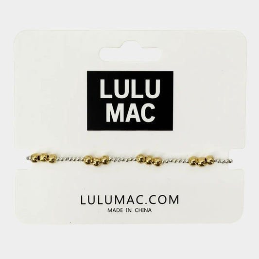 Lulu Mac Mixed Metal Bracelet SILVER