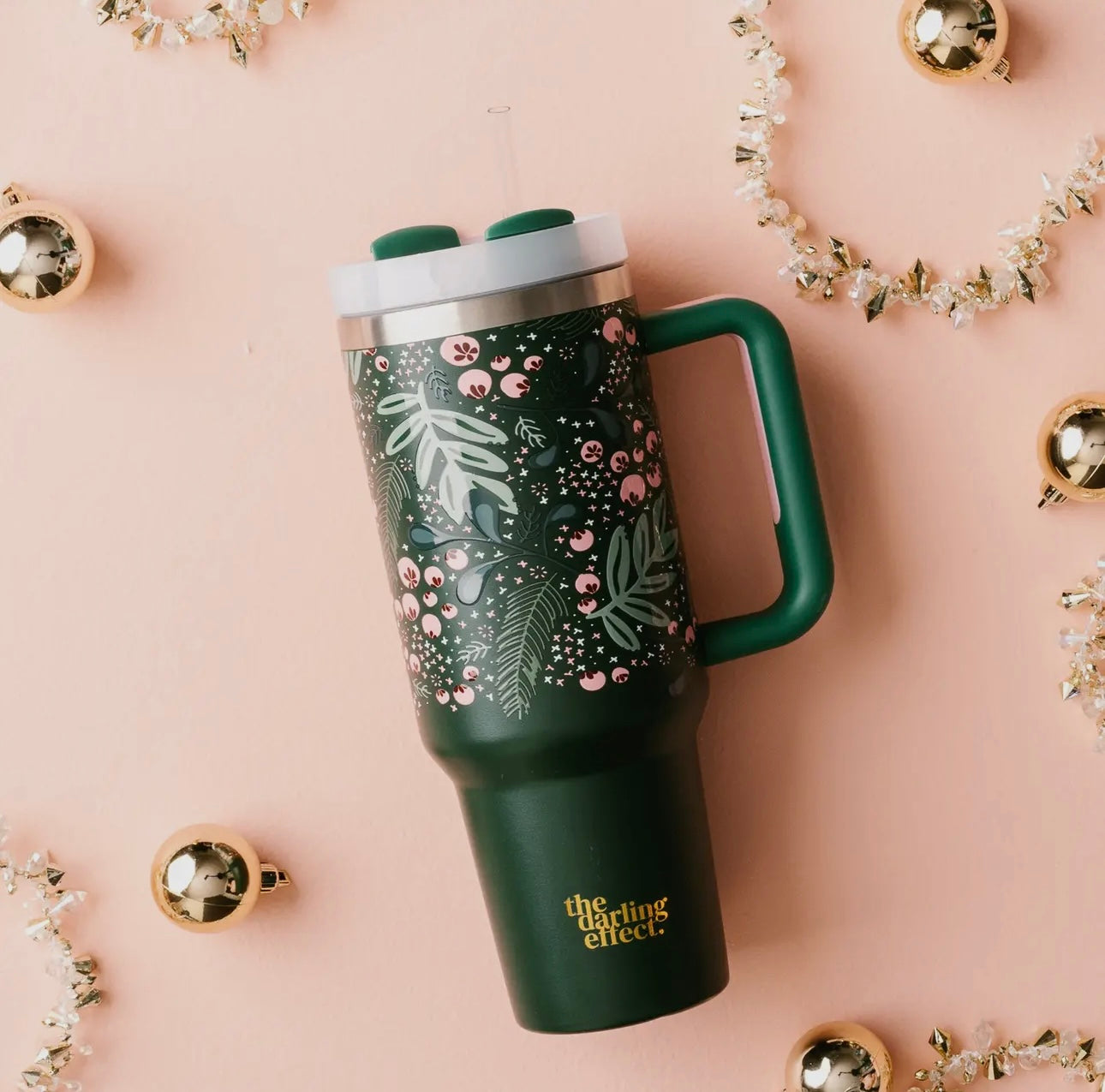 Jolly Sprig Green 40 oz Tumbler