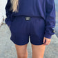 Lulu Mac Waffle Shorts NAVY