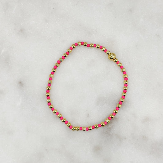 The Poppy Bracelet HOT PINK