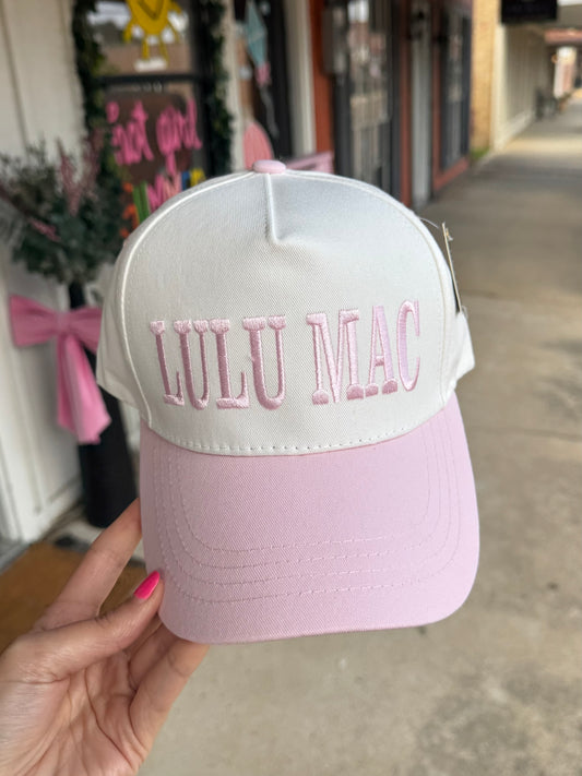 Lulu Mac Trucker Hat LIGHT PINK