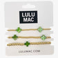 Lulu Mac Cross Bracelet Stack GREEN