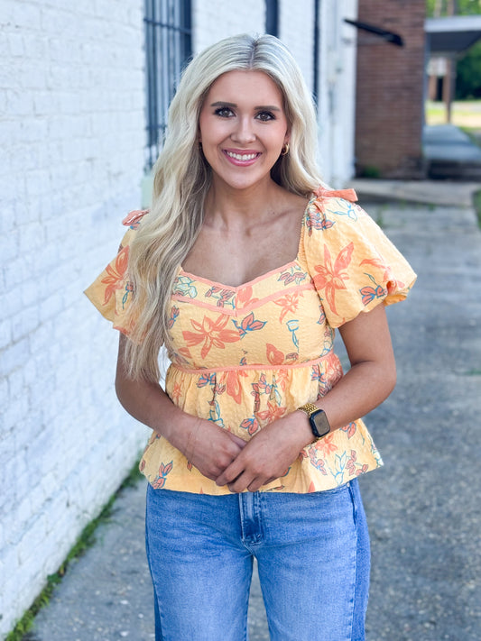 Let’s Pick Flowers Top