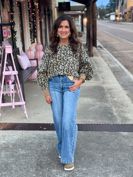 Walk On By Wide Leg Jean