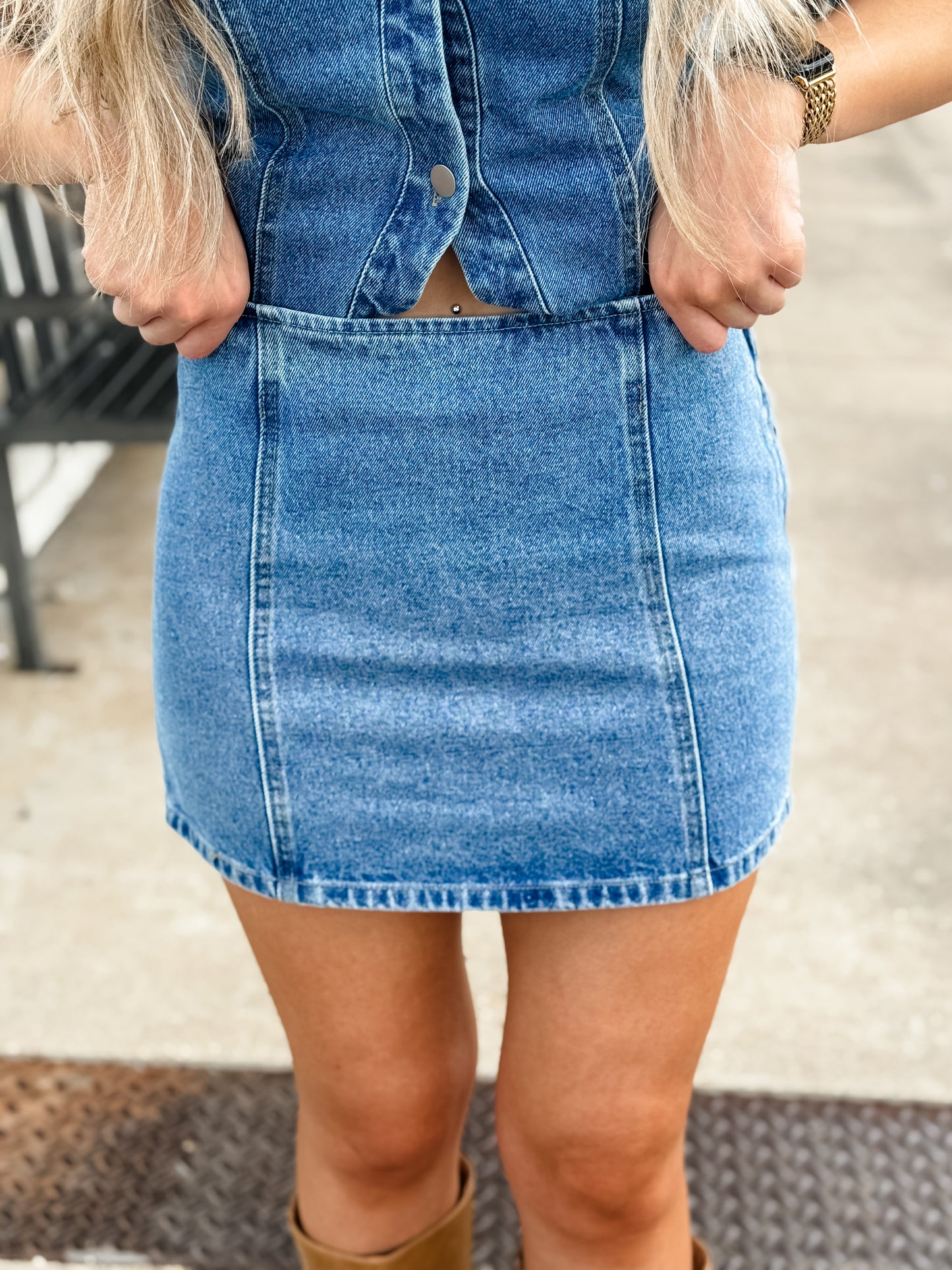 Already Iconic Denim Skirt