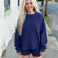 Lulu Mac Waffle Top NAVY