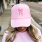 Bow Trucker Hat PINK