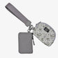 Lulu Mac Double Pouch Wristlet GREY/WHITE CAMO