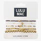 Lulu Mac Bracelet Set MAROON/WHITE