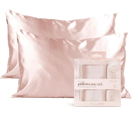 Blush Satin Pillowcase Set