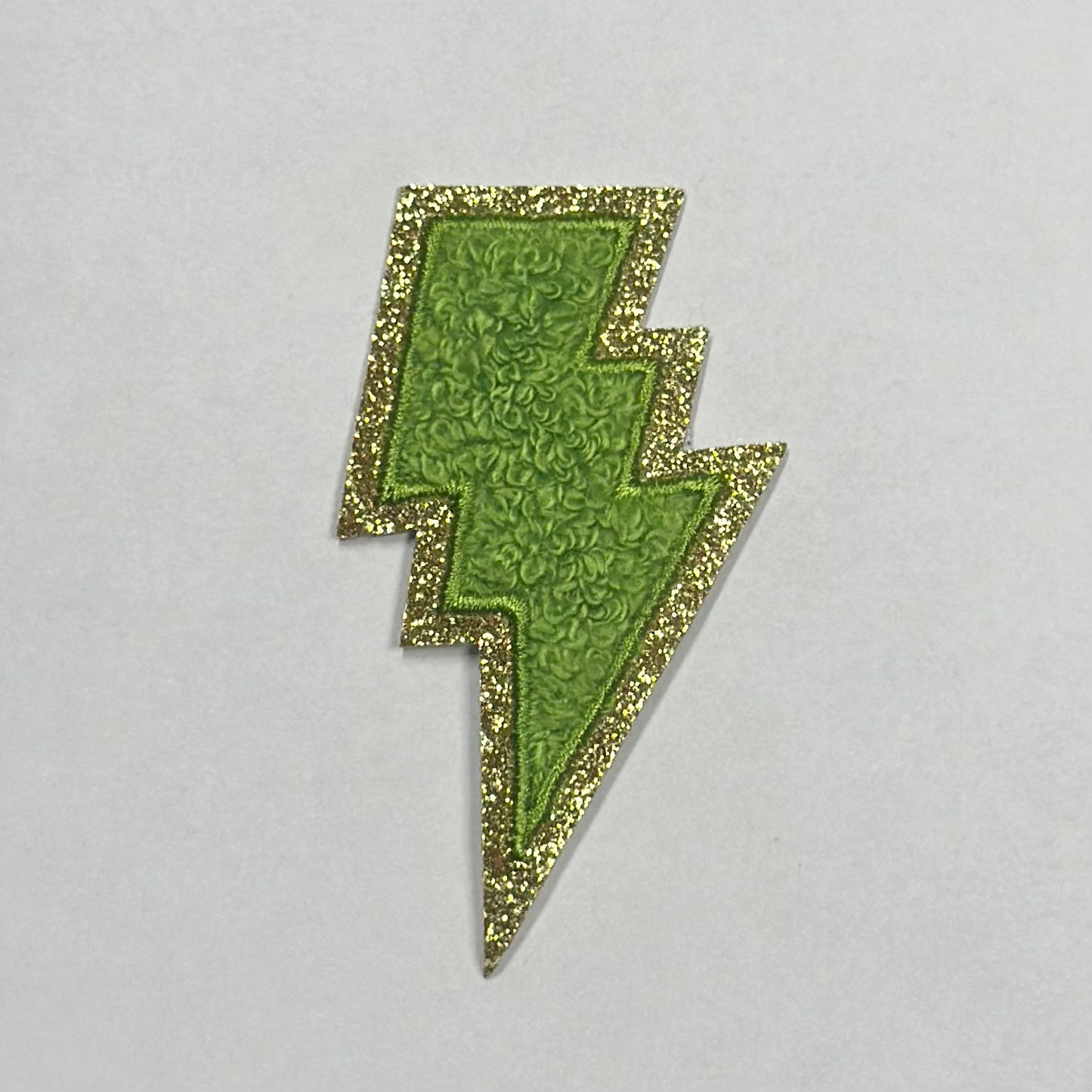 Bolt Iron On Patch GREEN