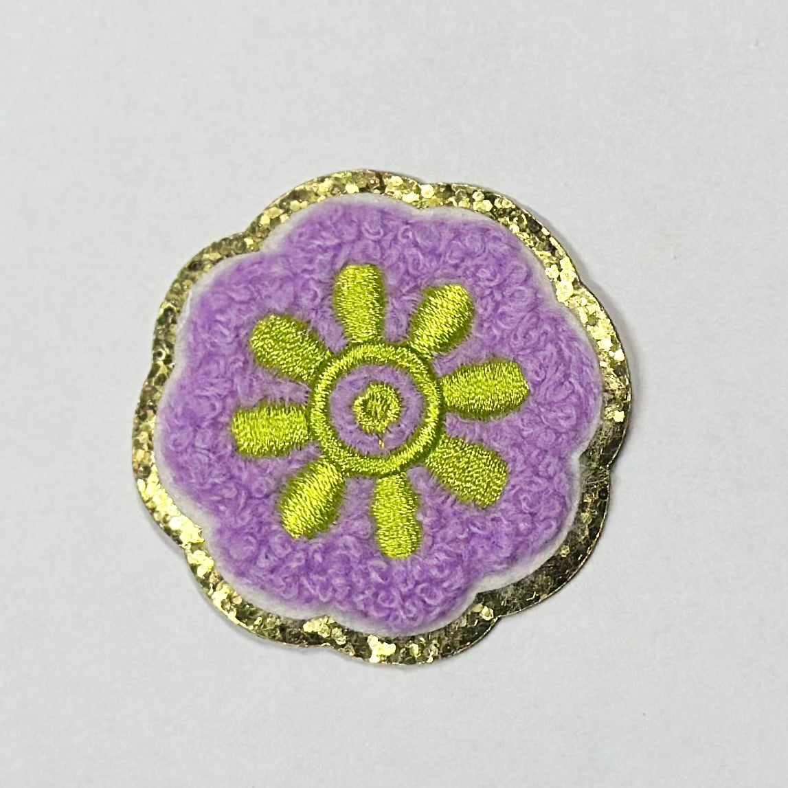 Double Flower Iron On Patch