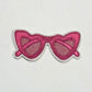 Heart Glasses Iron On Patch