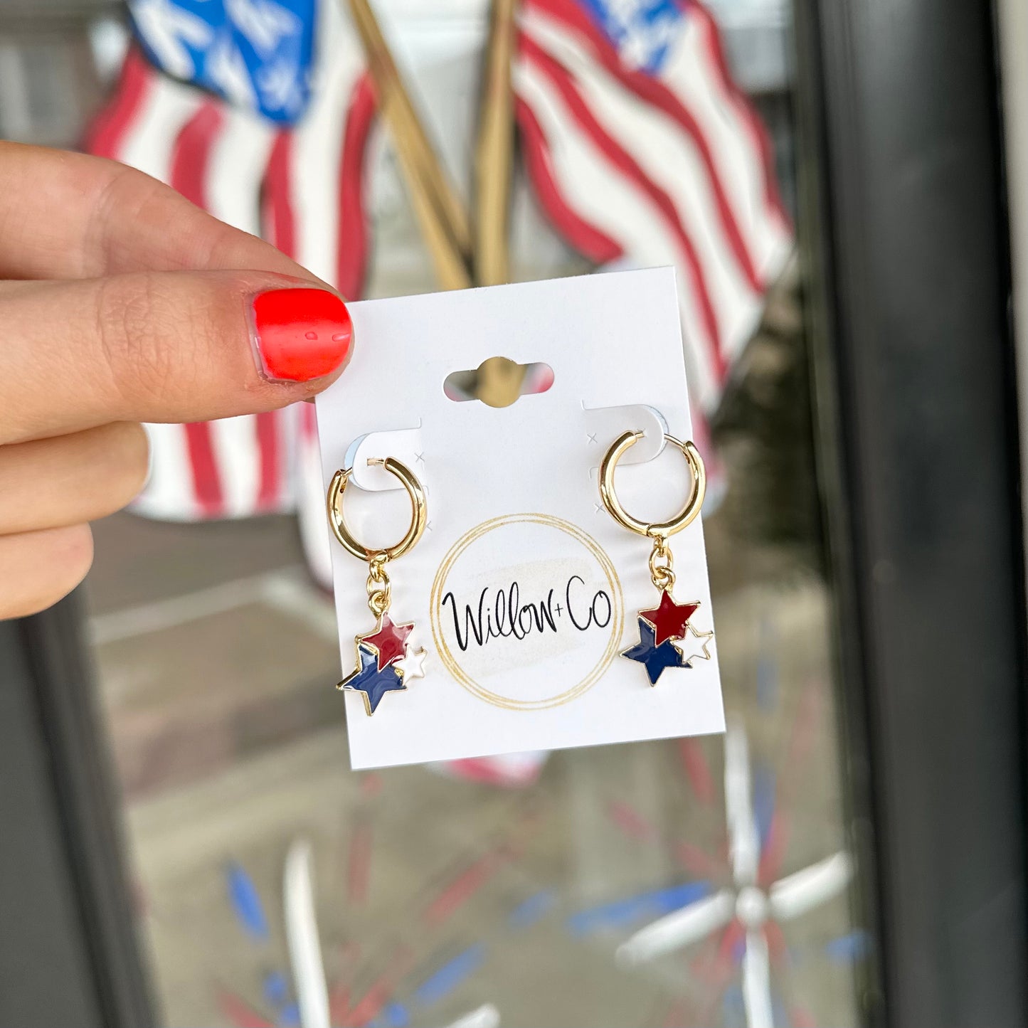 Star Spangled Earring