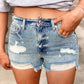 Get A Move On Medium Wash Denim Shorts