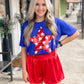 American Babe Smocked Shorts RED