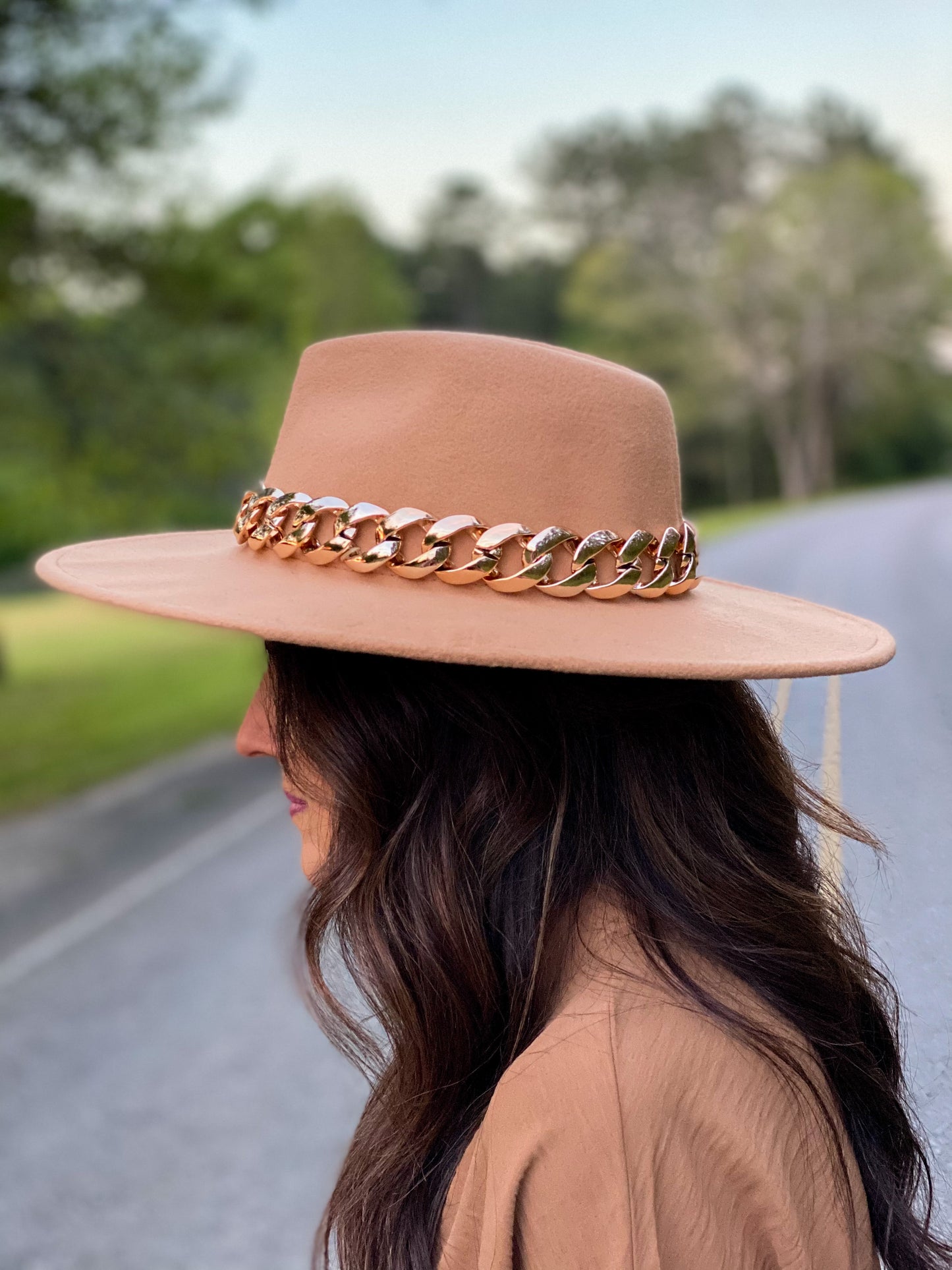 Cash Out Wide Brim Hat CAMEL