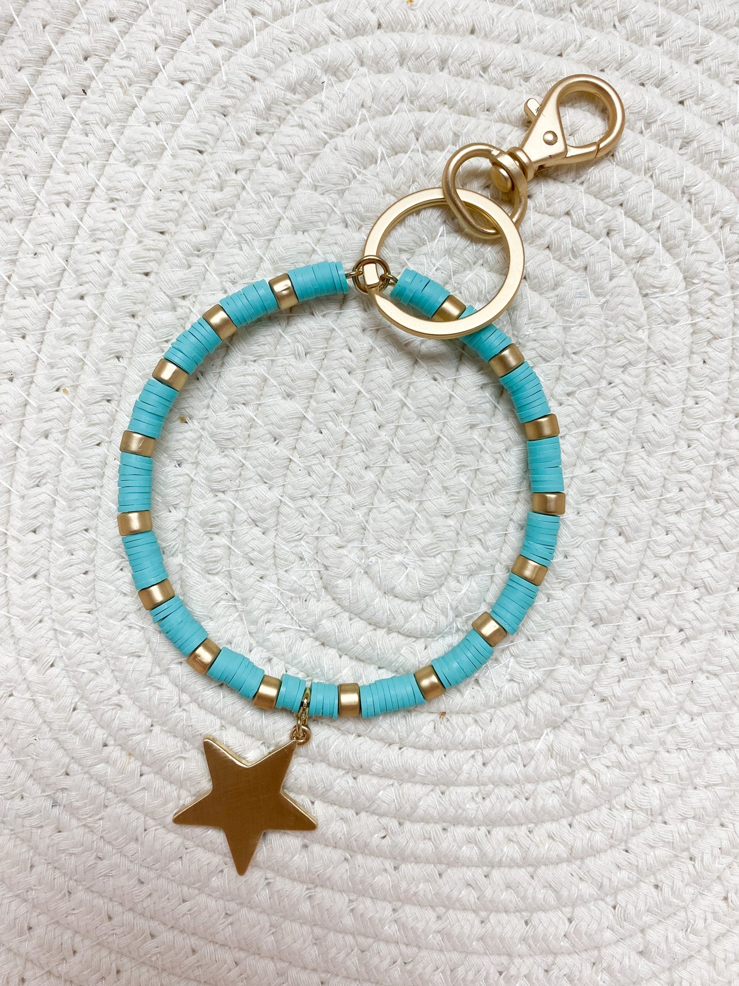 Seeing Stars Keychain TEAL