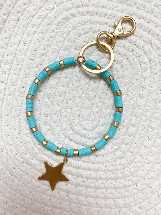 Seeing Stars Keychain TEAL