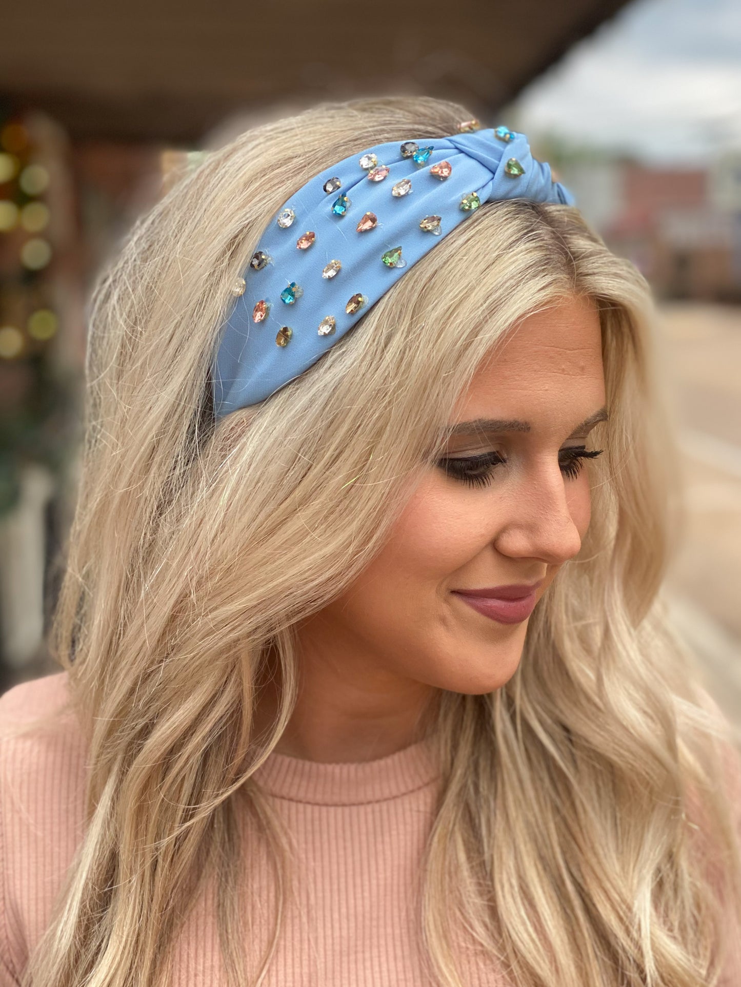 Walk To Brunch Headband LIGHT BLUE